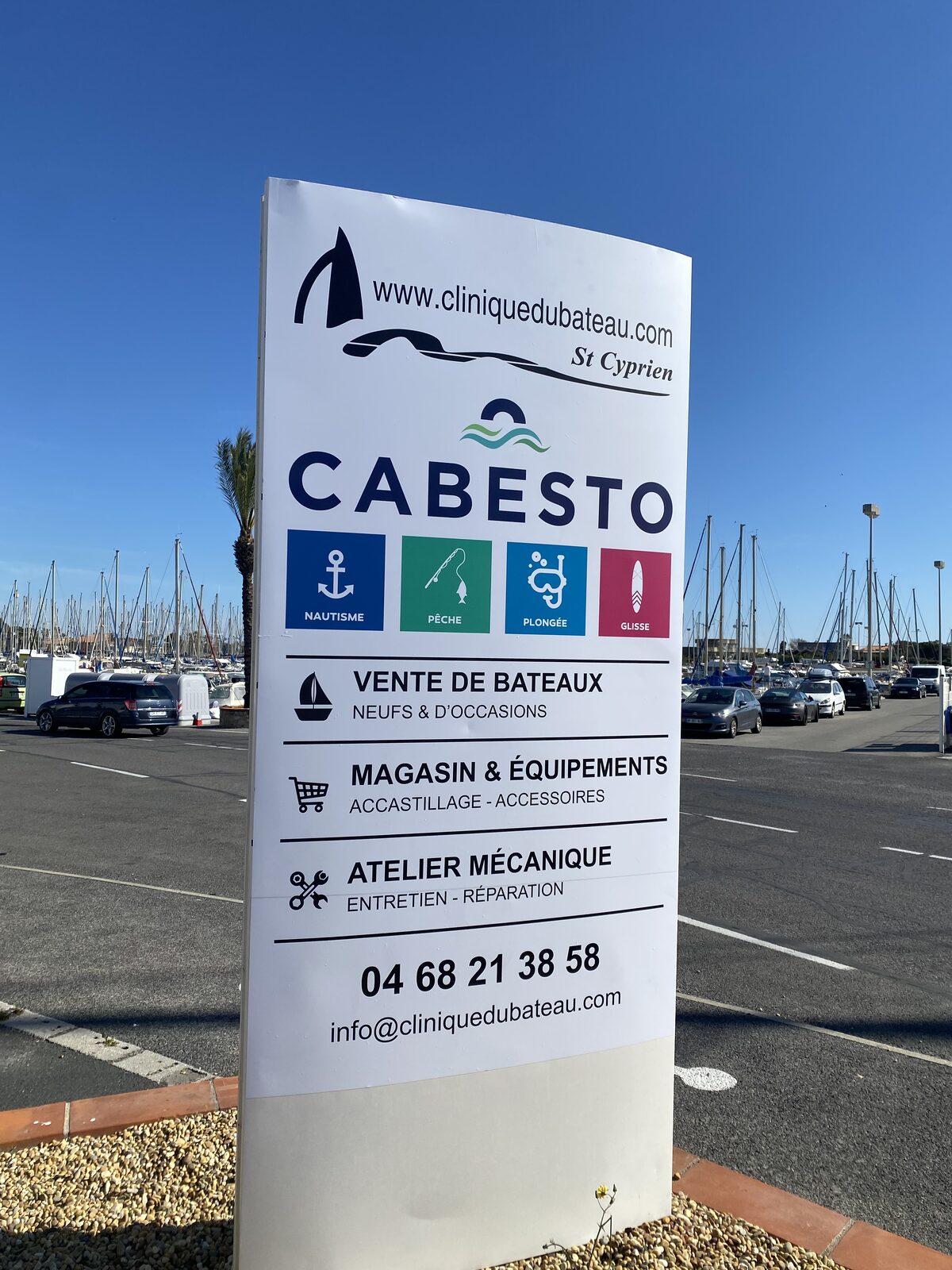 Signalétique Cabesto — Magasin Cabesto Clinique du Bateau Saint-Cyprien